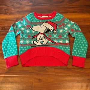 NWT Peanuts Snoopy Holiday Sweater 12M